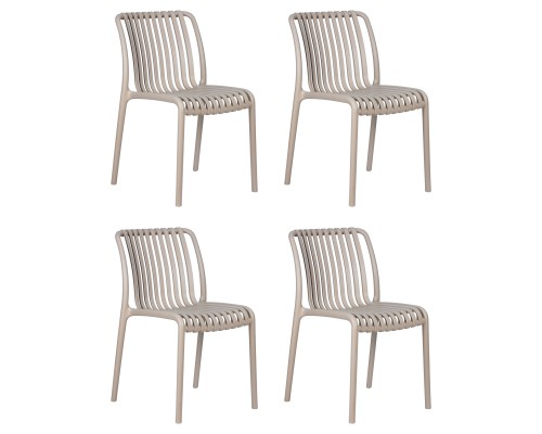 Набор 4 шт Стул обеденный DOBRIN WALTER, бежевый