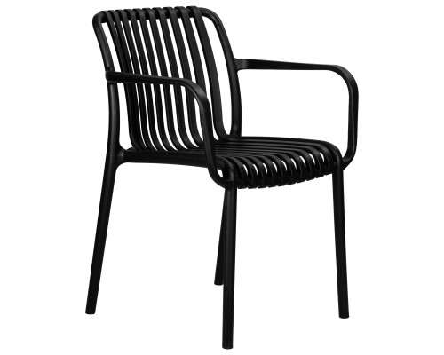 Набор 3 шт Стул обеденный DOBRIN WALTER ARM, черный (B-03)