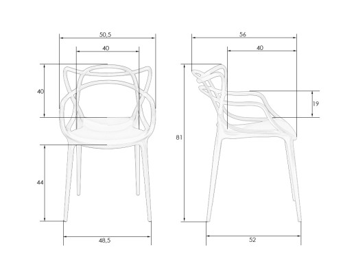 Стул обеденный DOBRIN MASTERS, зеленый хаки (G-17)