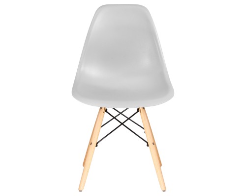 Стул обеденный DOBRIN DSW, ножки светлый бук, цвет светло-серый (GR-01)