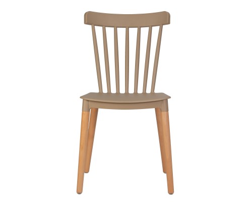 Набор 4 шт Стул обеденный DOBRIN THEO, ножки светлый бук, цвет бежевый (GR-03)