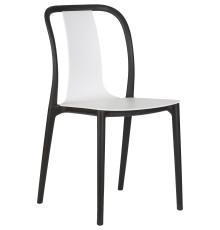 Стул обеденный DOBRIN ADAM, черный/белый
