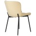 Стул обеденный DOBRIN MILO, черные ножки, кремовый букле (UF992-02)