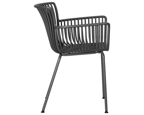 Стул обеденный DOBRIN ROSS, темно-серый (GR-04) без подушки