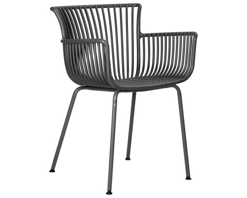 Стул обеденный DOBRIN ROSS, темно-серый (GR-04) без подушки