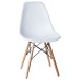 Стул обеденный DOBRIN DSW, ножки светлый бук, цвет белый (W-02)