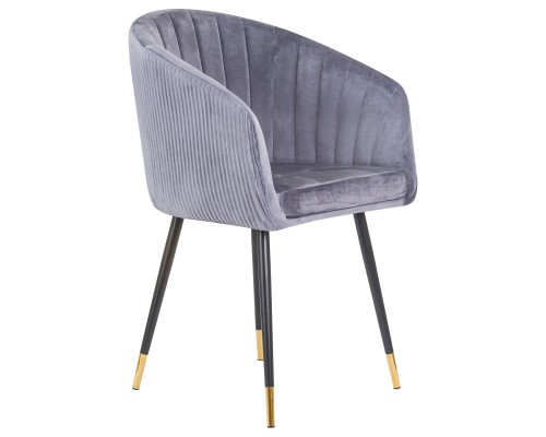 Стул обеденный DOBRIN MARY, серый велюр (1922-19)