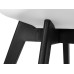 Стул обеденный DOBRIN HARRY, цвет сиденья белый (W-02), ножки пластик черные (В-03)