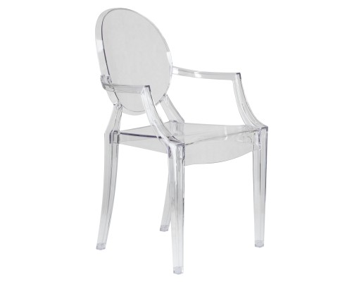 Стул обеденный DOBRIN LOUIS GHOST, цвет прозрачный