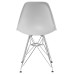 Стул обеденный DOBRIN DSR, ножки хром, цвет светло-серый (GR-01)