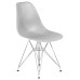 Стул обеденный DOBRIN DSR, ножки хром, цвет светло-серый (GR-01)