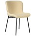 Стул обеденный DOBRIN MILO, черные ножки, кремовый букле (UF992-02)