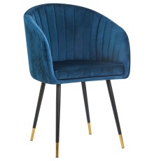 Стул обеденный DOBRIN MARY, синий велюр (1922-20)