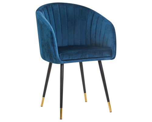 Стул обеденный DOBRIN MARY, синий велюр (1922-20)