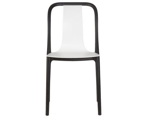 Набор 4 шт Стул обеденный DOBRIN ADAM, черный/белый