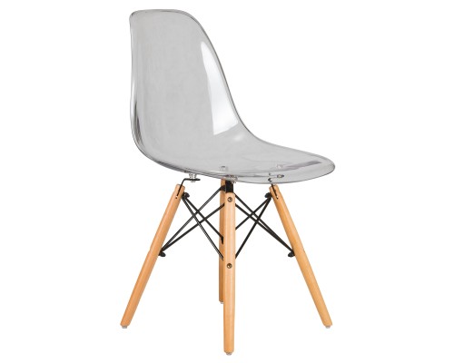 Стул обеденный DOBRIN DSW CASPER, ножки светлый бук, цвет прозрачный