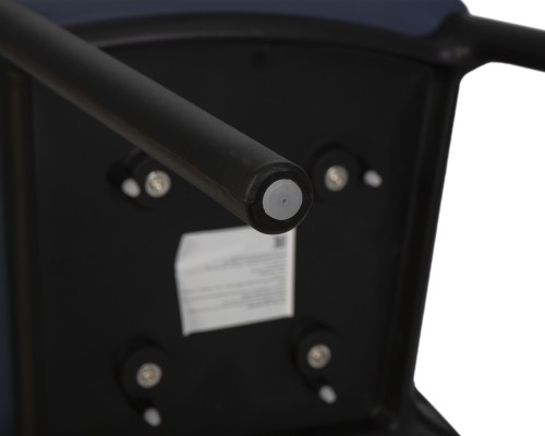 Набор 4 шт Стул обеденный DOBRIN ADAM, черный/серо-голубой