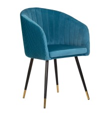 Стул обеденный DOBRIN MARY, морская волна велюр (1922-7)