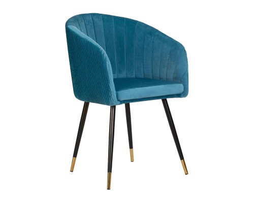 Стул обеденный DOBRIN MARY, морская волна велюр (1922-7)