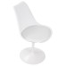 Стул обеденный DOBRIN TULIP, белое основание, цвет белый (W-02)