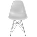 Стул обеденный DOBRIN DSR, ножки хром, цвет светло-серый (GR-01)