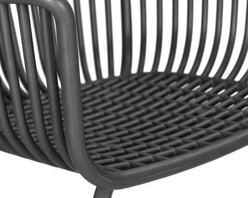 Стул обеденный DOBRIN ROSS, темно-серый (GR-04) без подушки