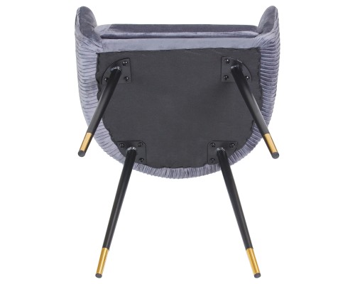 Стул обеденный DOBRIN MARY, серый велюр (1922-19)