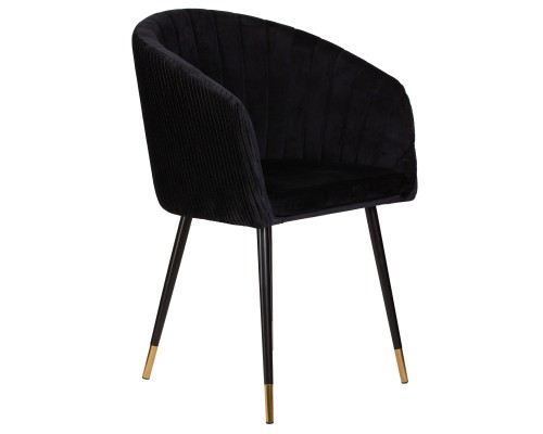 Стул обеденный DOBRIN MARY, черный велюр (1922-21)