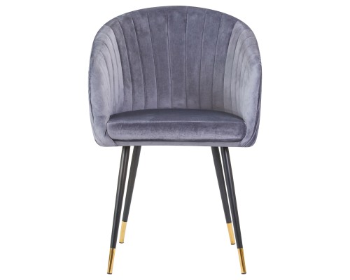 Стул обеденный DOBRIN MARY, серый велюр (1922-19)