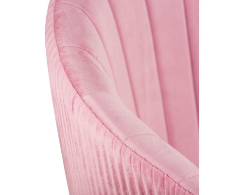 Стул обеденный DOBRIN MARY, розовый велюр (1922-16)