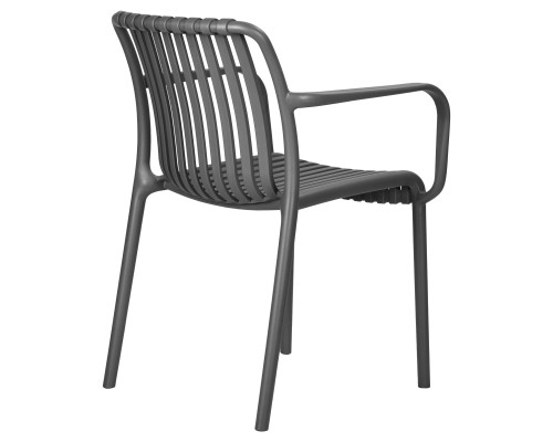 Набор 3 шт Стул обеденный DOBRIN WALTER ARM, темно-серый (GR-04)