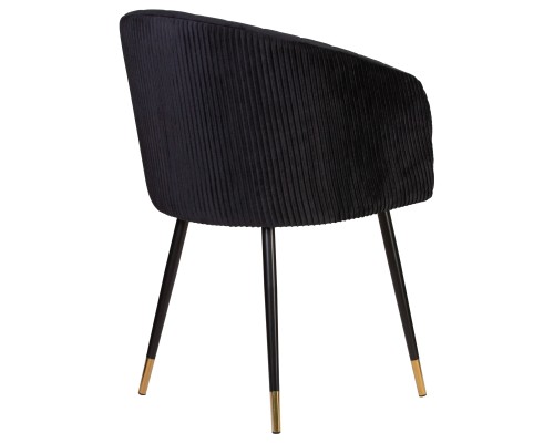Стул обеденный DOBRIN MARY, черный велюр (1922-21)