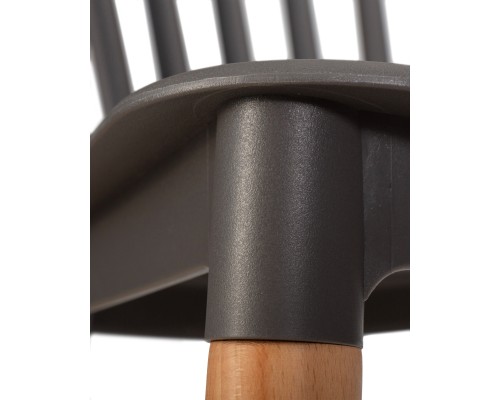 Набор 4 шт Стул обеденный DOBRIN THEO, ножки светлый бук, цвет темно-серый (GR-04)