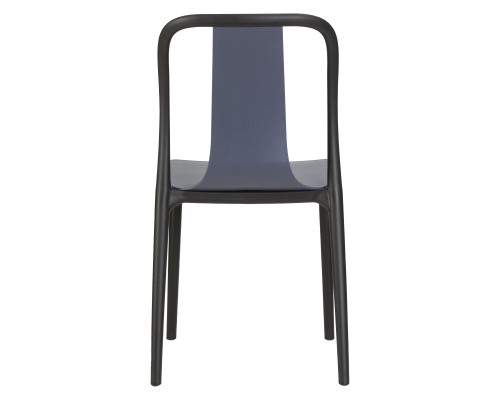 Набор 4 шт Стул обеденный DOBRIN ADAM, черный/серо-голубой