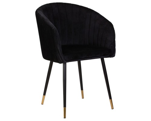 Стул обеденный DOBRIN MARY, черный велюр (1922-21)