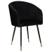 Стул обеденный DOBRIN MARY, черный велюр (1922-21)