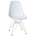 Стул обеденный DOBRIN DSR, ножки хром, цвет белый (W-02)