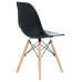 Стул обеденный DOBRIN DSW, ножки светлый бук, цвет чёрный (B-03)
