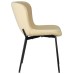 Стул обеденный DOBRIN MILO, черные ножки, кремовый букле (UF992-02)