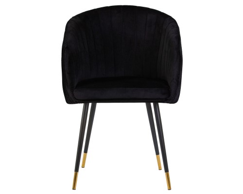 Стул обеденный DOBRIN MARY, черный велюр (1922-21)