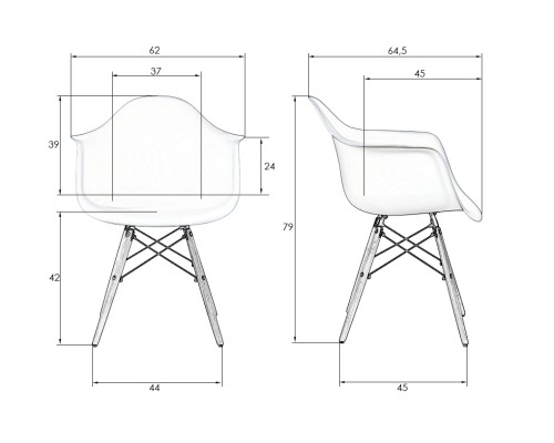 Стул обеденный DOBRIN DAW PATCHWORK, цвет сиденья мозаика