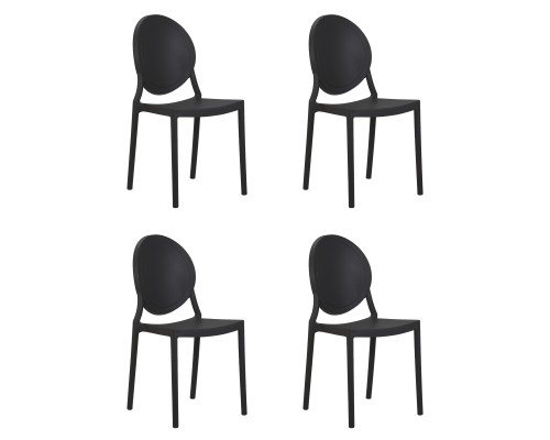 Набор 4 шт Стул обеденный DOBRIN ALBERT, цвет чёрный