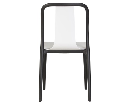 Набор 4 шт Стул обеденный DOBRIN ADAM, черный/белый