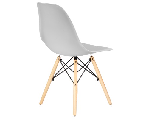 Стул обеденный DOBRIN DSW, ножки светлый бук, цвет светло-серый (GR-01)
