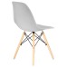 Стул обеденный DOBRIN DSW, ножки светлый бук, цвет светло-серый (GR-01)