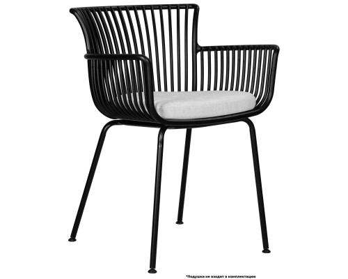 Стул обеденный DOBRIN ROSS, черный (B-03) без подушки