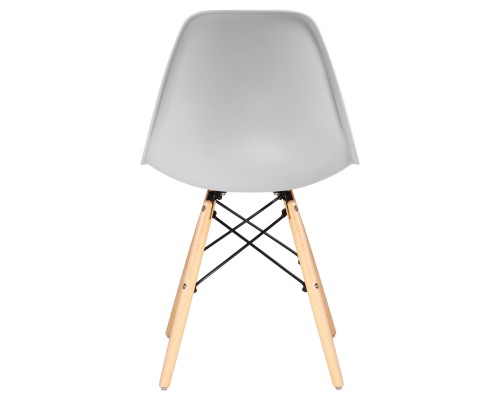 Стул обеденный DOBRIN DSW, ножки светлый бук, цвет светло-серый (GR-01)