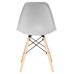 Стул обеденный DOBRIN DSW, ножки светлый бук, цвет светло-серый (GR-01)
