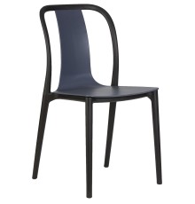 Стул обеденный DOBRIN ADAM, черный/серо-голубой