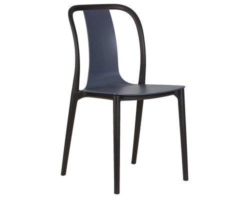 Набор 4 шт Стул обеденный DOBRIN ADAM, черный/серо-голубой